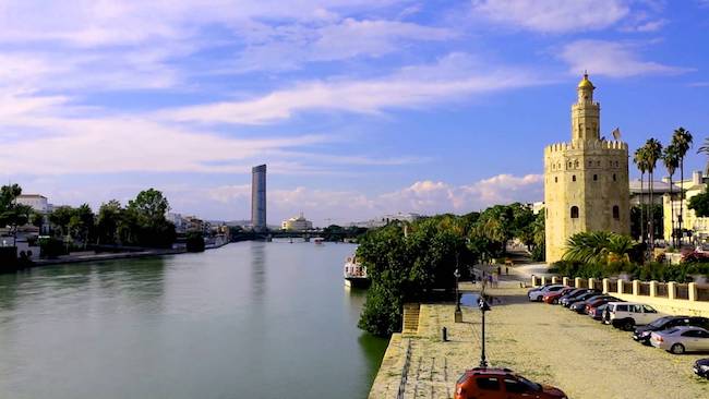 Riverside Walk Seville, seville spain points of interest