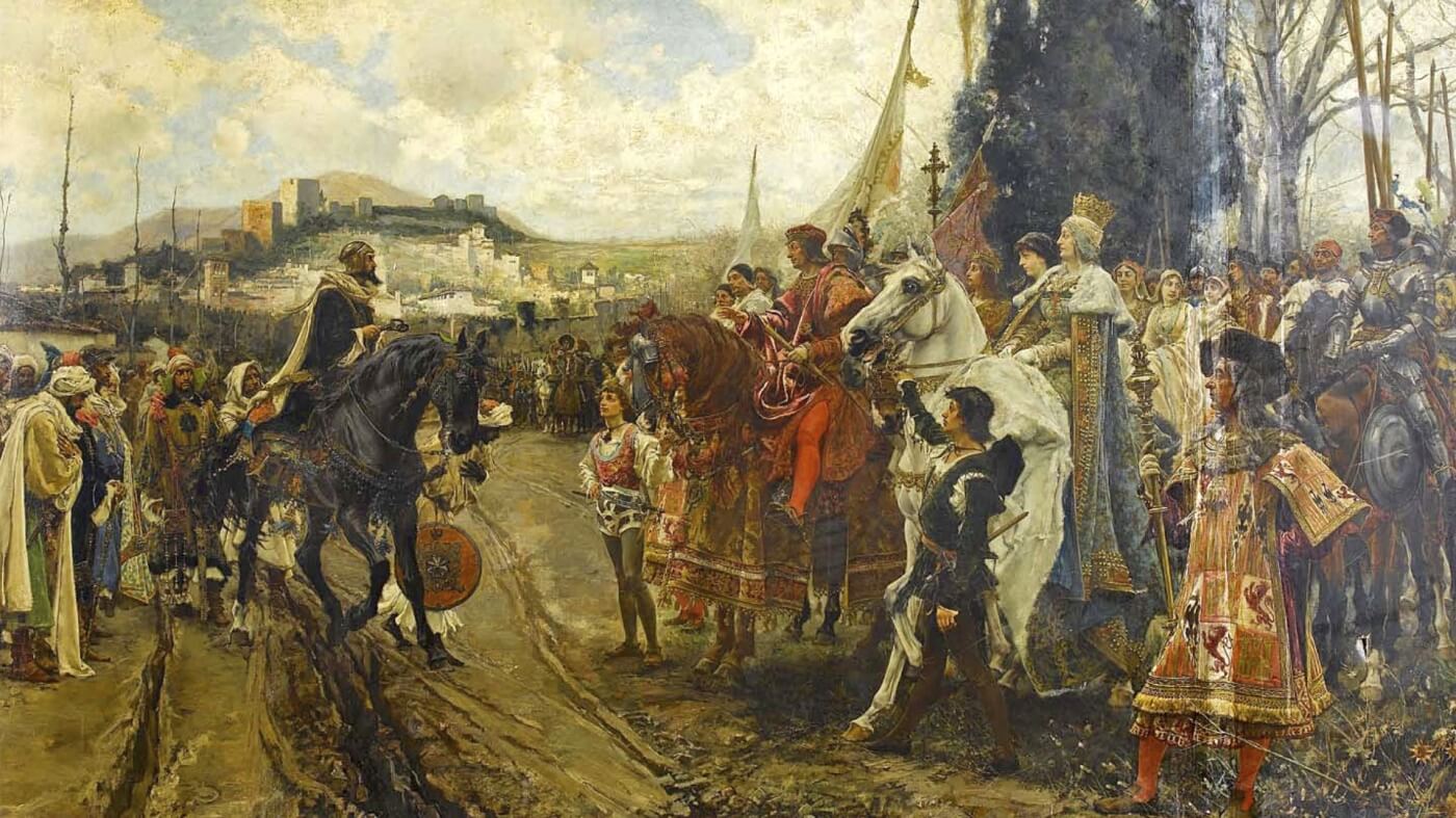 Cuadro del Día de la Toma en Granada