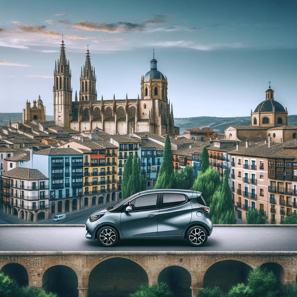 City car exploring Vitoria's medieval landmarks and green spaces.