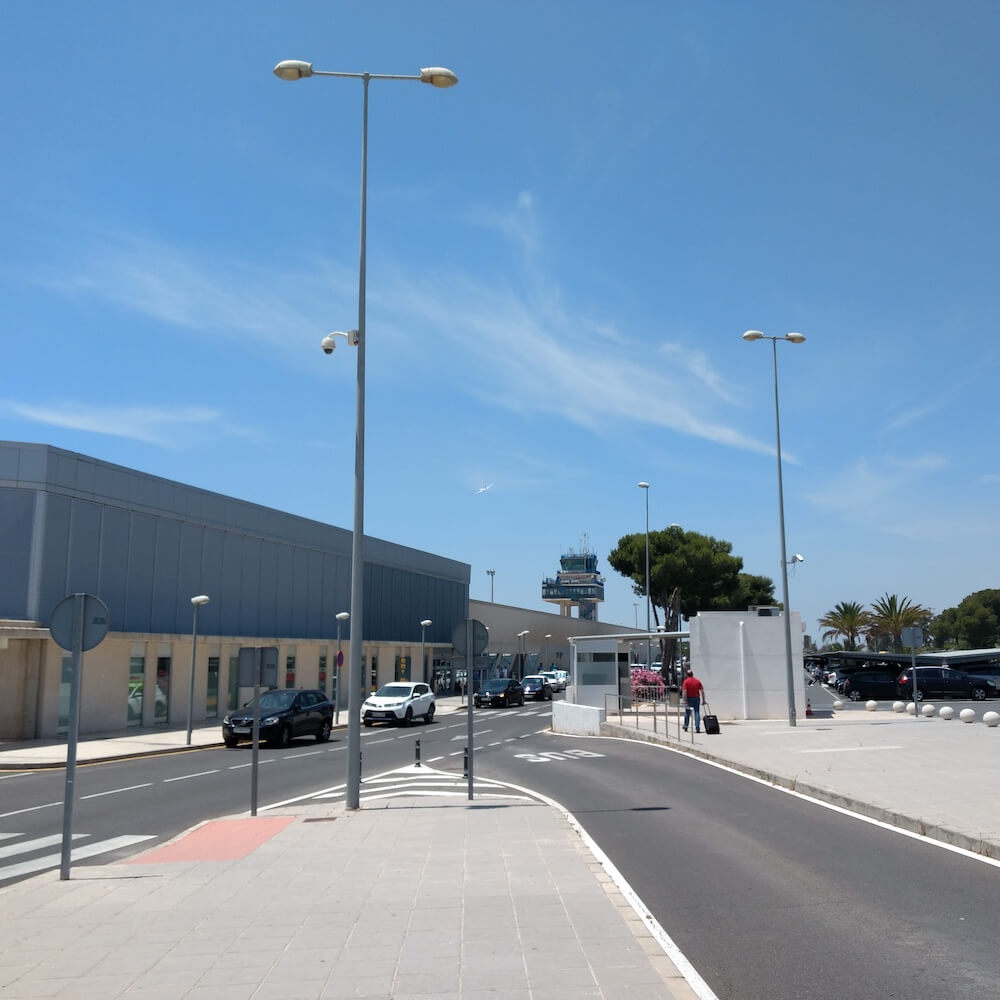 almeria airport parking view
