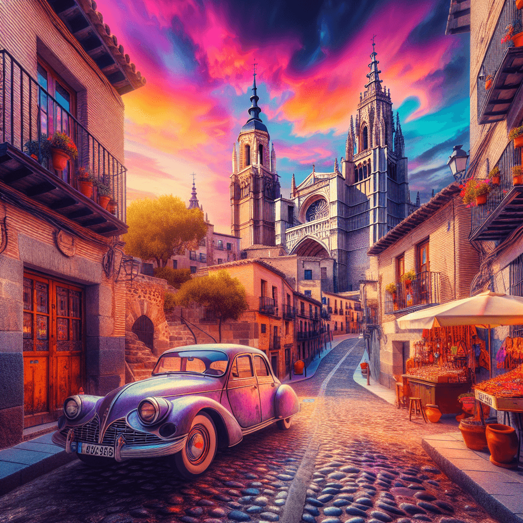 Intramontabile Toledo, macchina di città, colori accesi